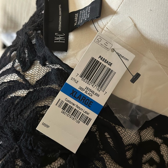 Black Lace Peplum Top - Picture 6 of 6